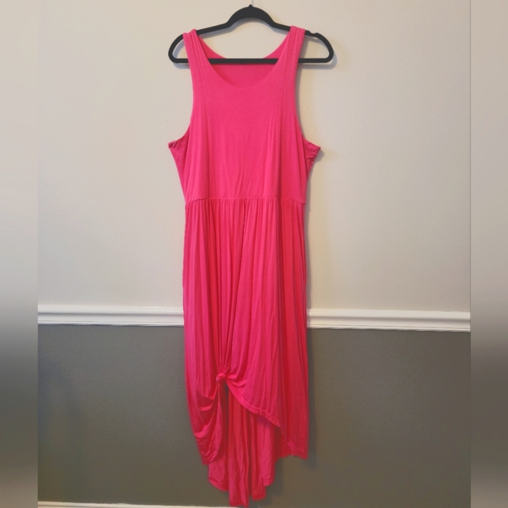 XL pink high low maxi dress. Worn once for beach pics.